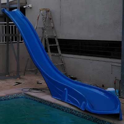 5m Curve Adult Fiberglass Slide 